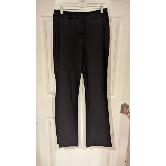 Nicole Miller Womens Pants Black Size 4 Mid Rise Bootcut‎ Career Rayon Blend - Picture 1 of 3